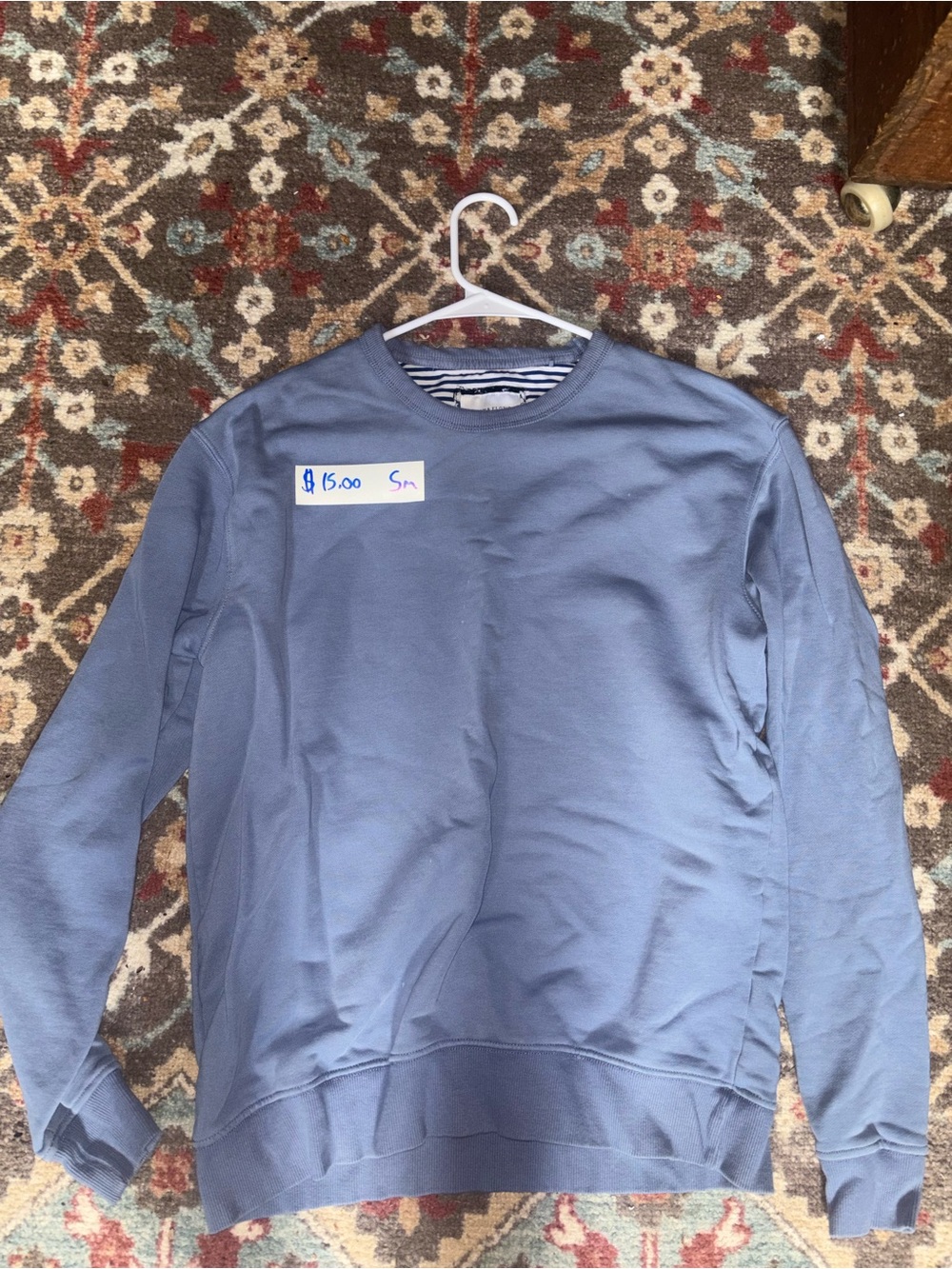 Denim & Flower Ricky Singh Men's Light Blue Crewneck Sweatshirt